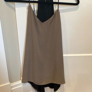 Brown tank top blouse